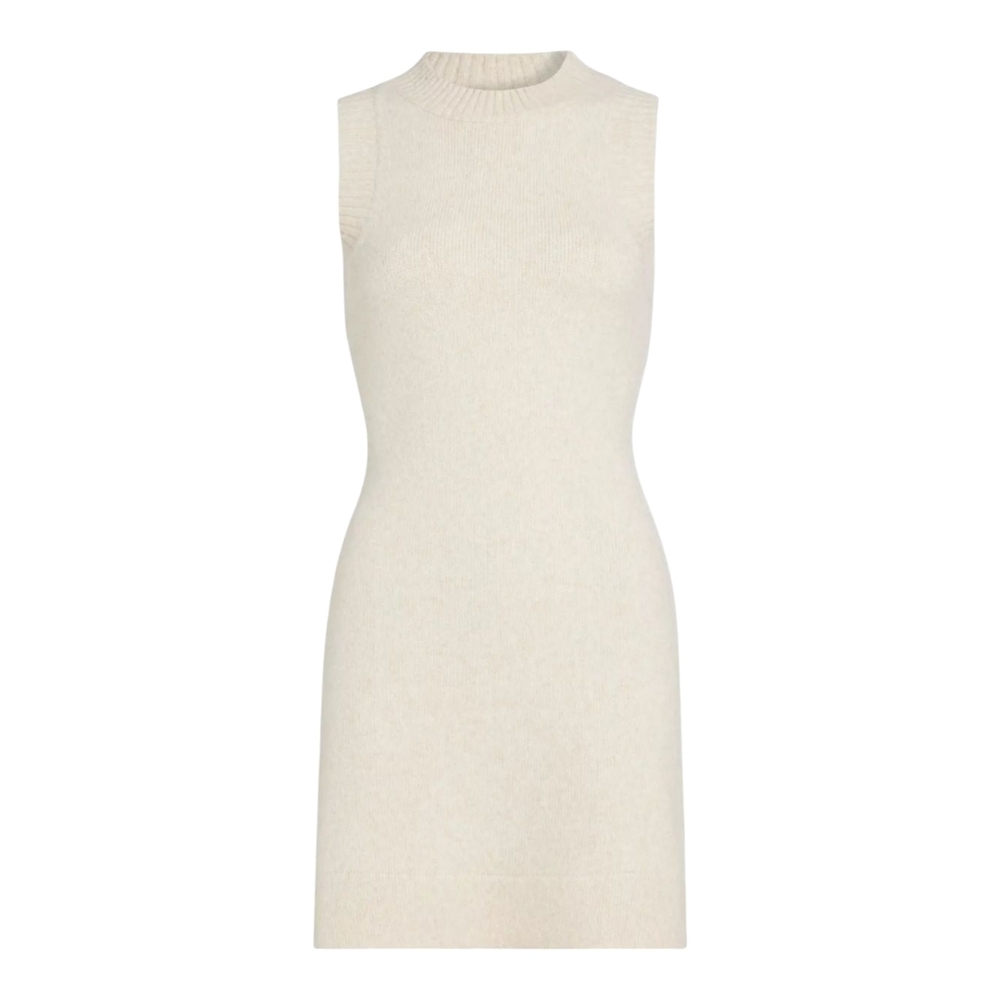 DH new York Rosa Knit Marled Wool-Blend Dress Size Small (4-6) Color Oat beige